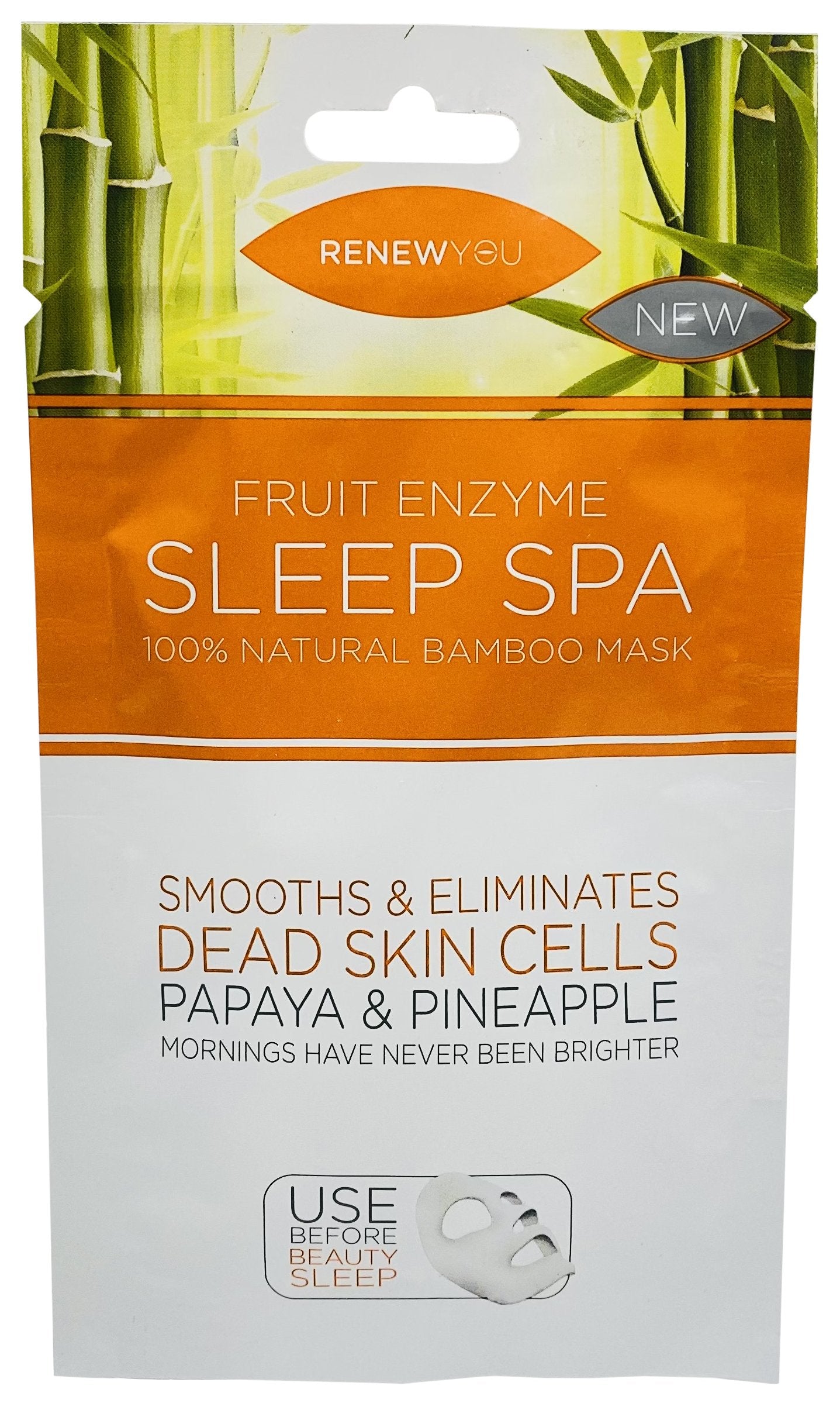 Sleep Spa Fruit Enzyme Papaya & Pineapple Sheet Mask Beauty Outlet