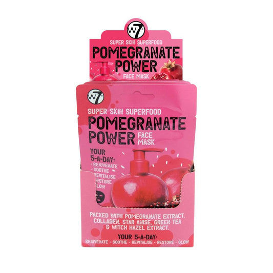 W7 Super Skin Super Food Pomegranate Power Face Mask