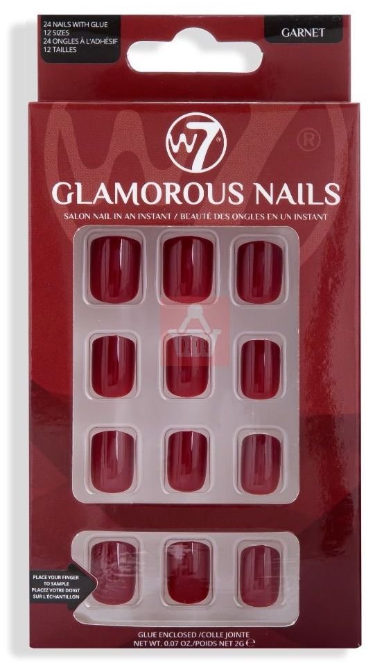 W7 Glamorous Nails Garnet