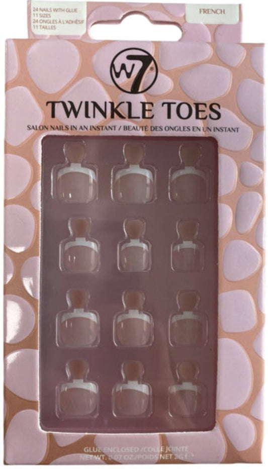W7 Twinkle Toes Toe Nails French